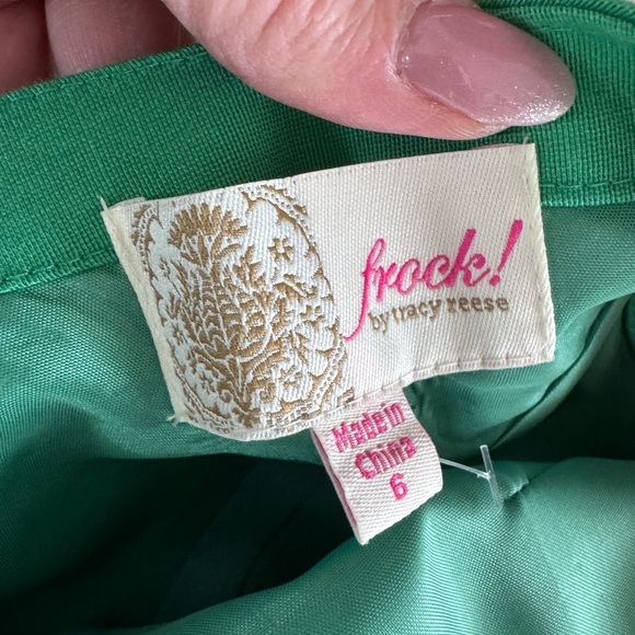 Frock by Tracey Reese green dress size 6 - Picture 8 of 9